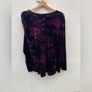 Gothic Whimsigoth witchy dark romance velvet black 5th avenue top sz 30/32